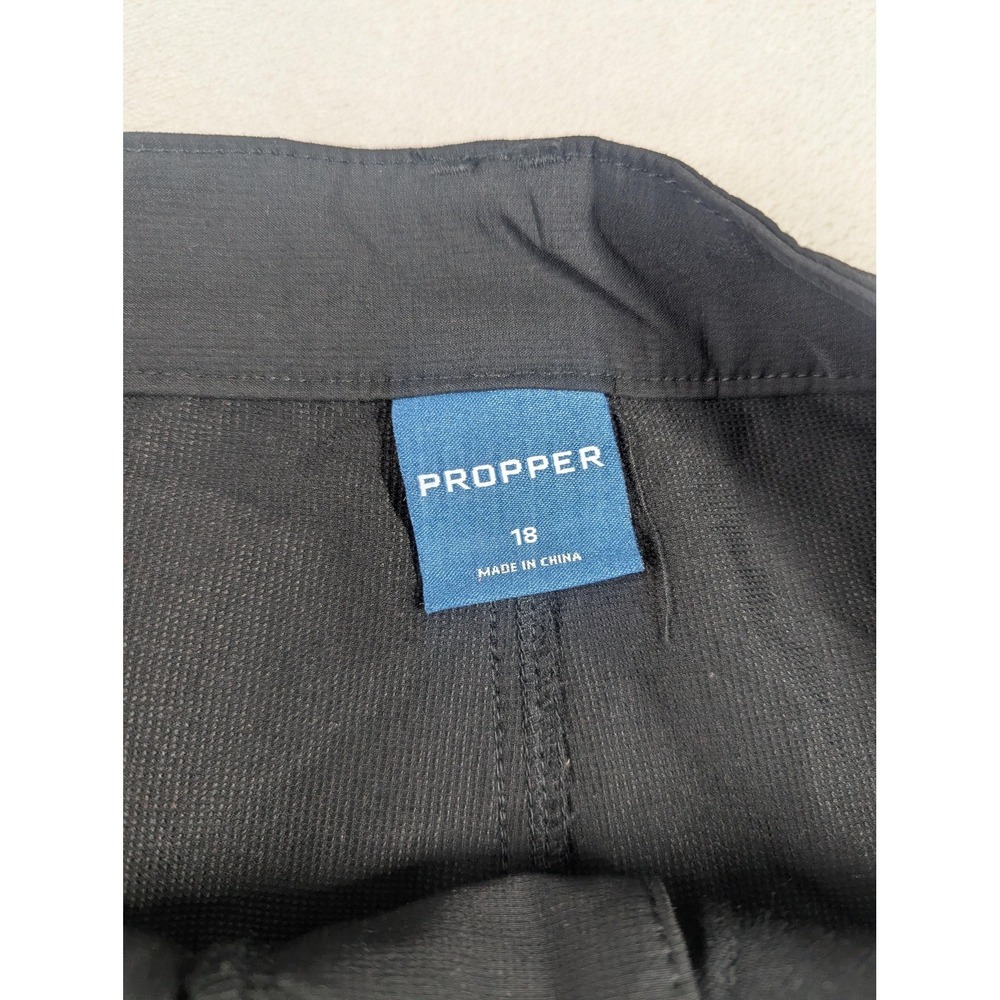 Propper Cargo Pants Womens 18 Black Stretch Tactical Workwear Hiking Utility - Picture 4 of 16